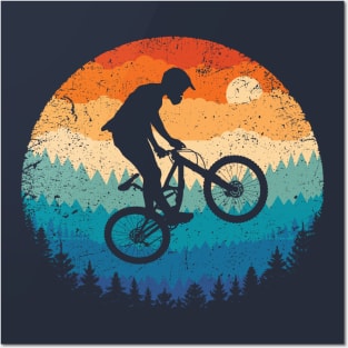 Mountain Biking Retro Posters and Art